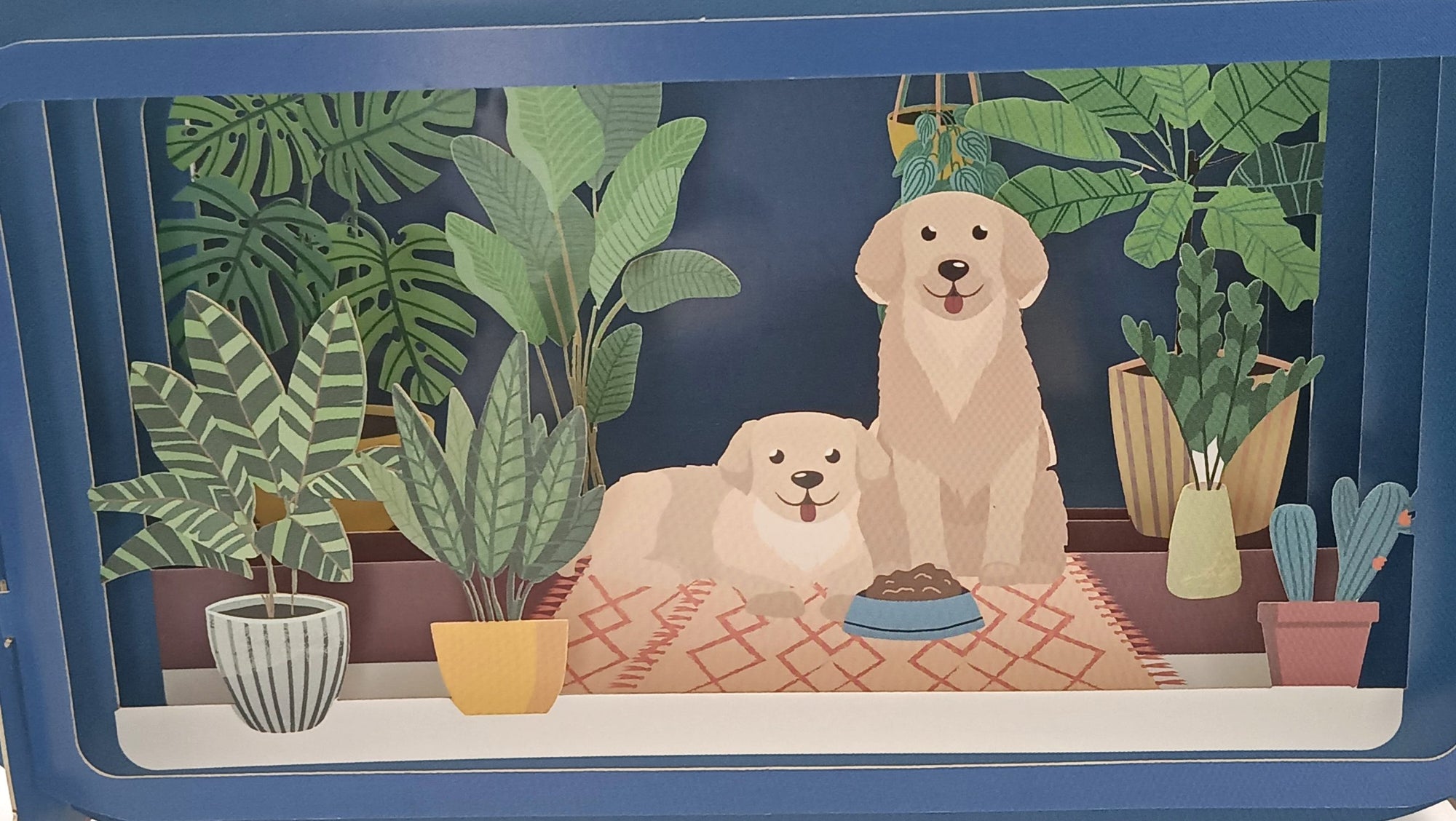 Tarjeta pop-up Kiriarte- Labrador 🐕 (perrito labrador)