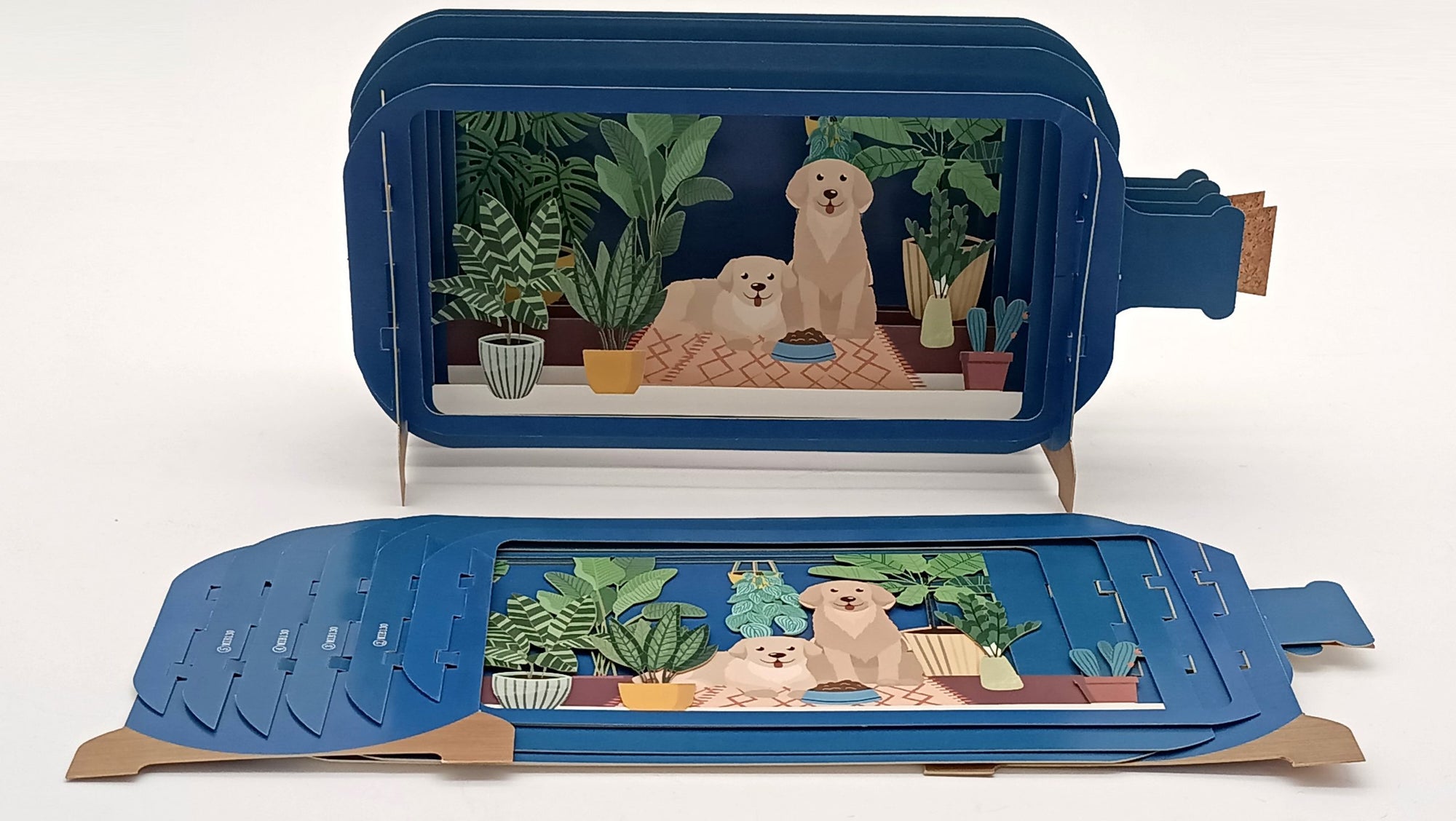 Tarjeta pop-up Kiriarte- Labrador 🐕 (perrito labrador)