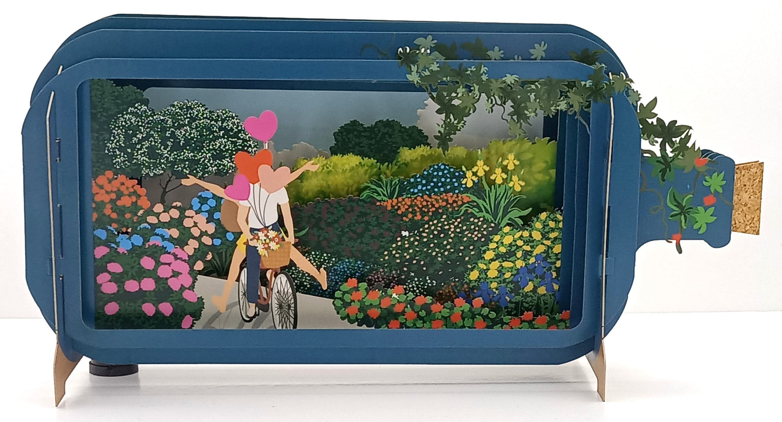 Tarjeta pop-up Kiriarte- Camino de flores 🌸