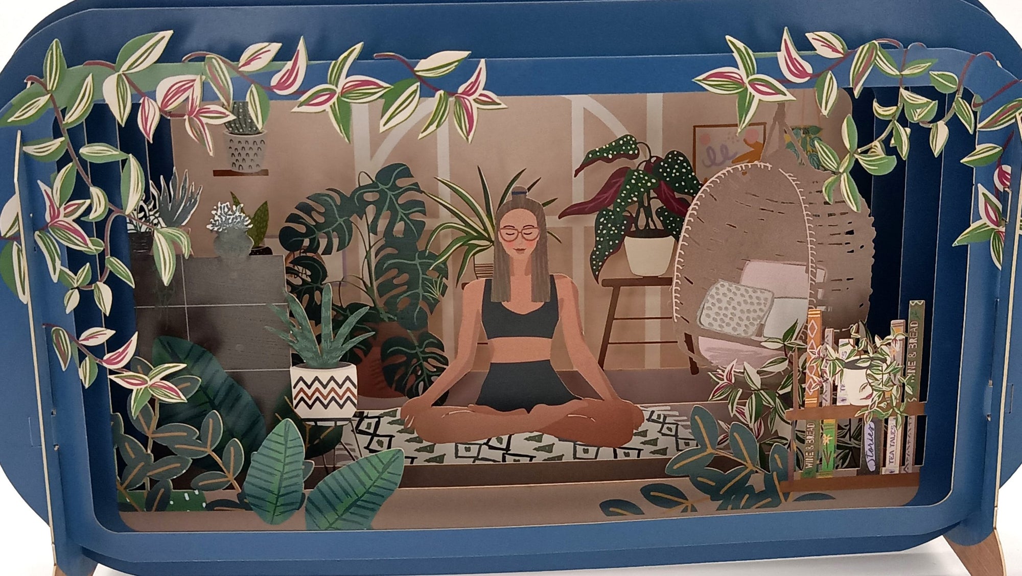 Tarjeta pop-up Kiriarte- Yoga 🧘