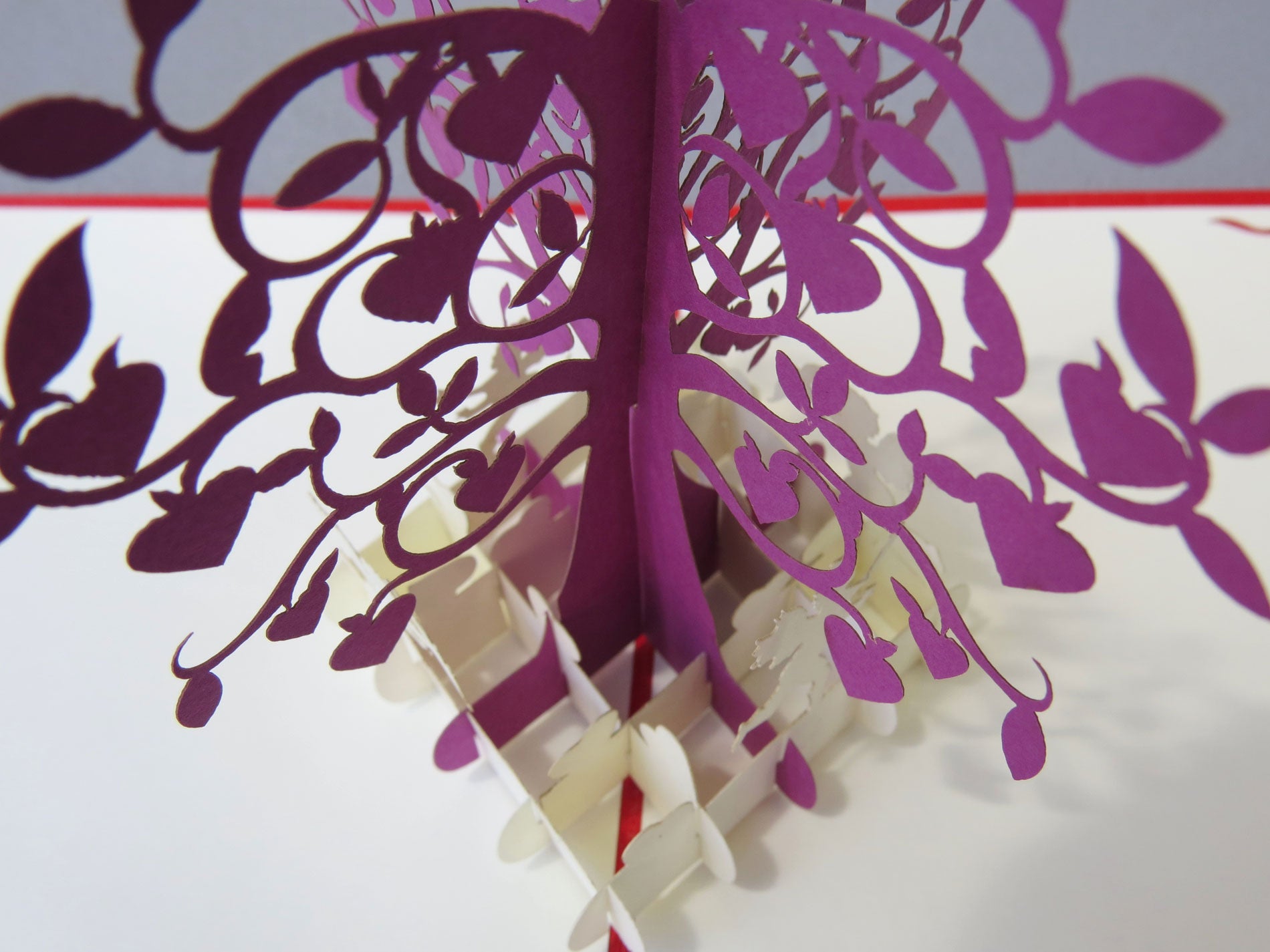 Tarjeta pop-up Kiriarte- Árbol de la vida morado 🌳🟣