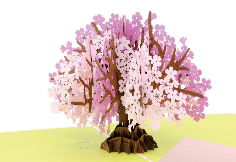 Tarjeta pop-up Kiriarte- Cerezo 🌸