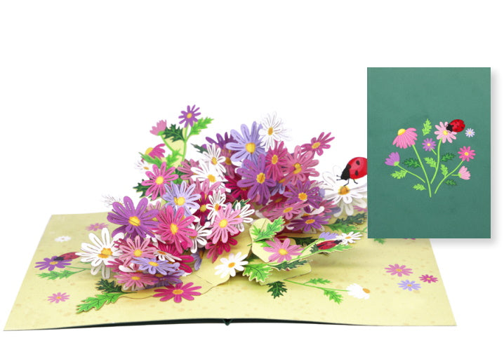 Tarjeta pop-up Kiriarte- Daisy Flower 🌼