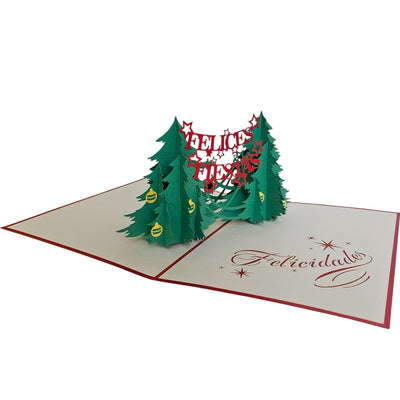 Tarjeta pop-up navideña Kiriarte- Felices Fiestas 🎄