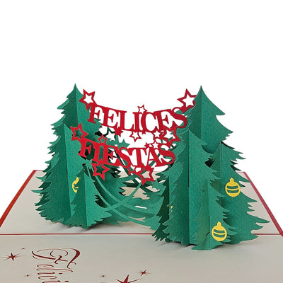 Tarjeta pop-up navideña Kiriarte- Felices Fiestas 🎄