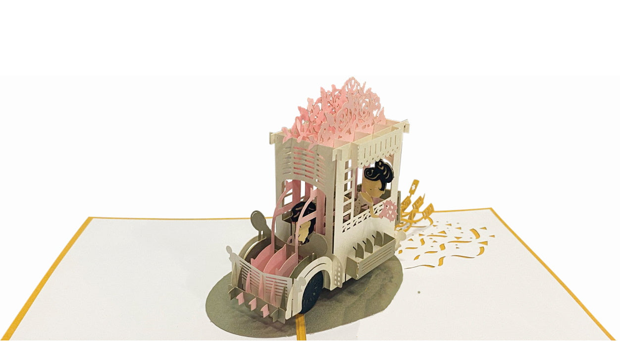 Tarjeta pop-up Kiriarte- Recien Casados 💐🕍