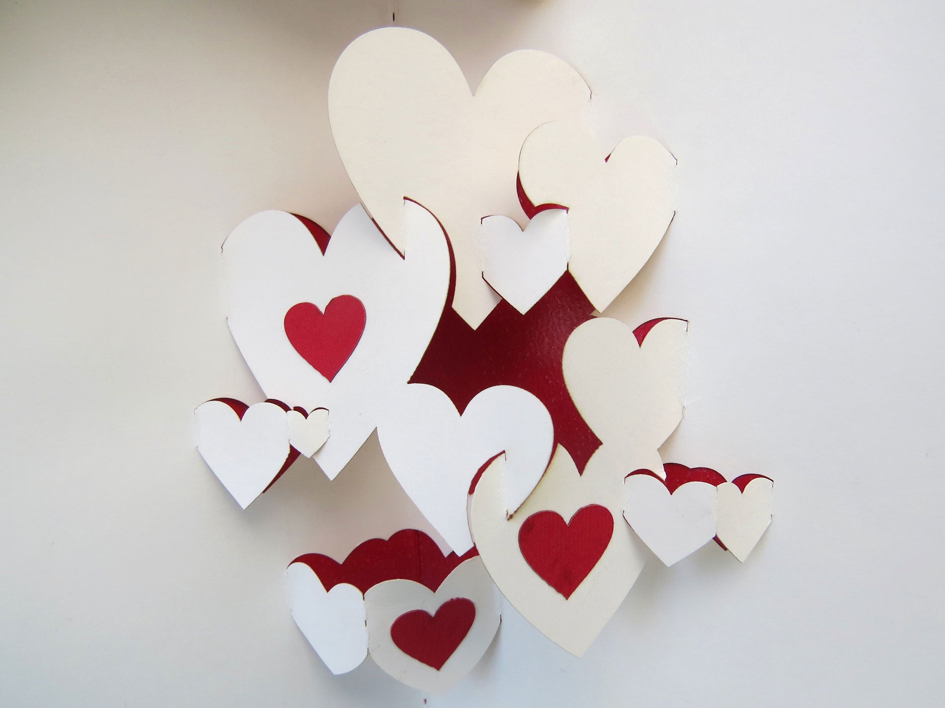 Tarjeta pop-up Kiriarte- Nubes de corazones ♥️☁️