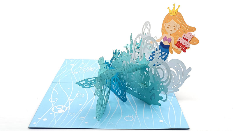 Tarjeta pop-up Kiriarte- La sirenita 🧜‍♀️