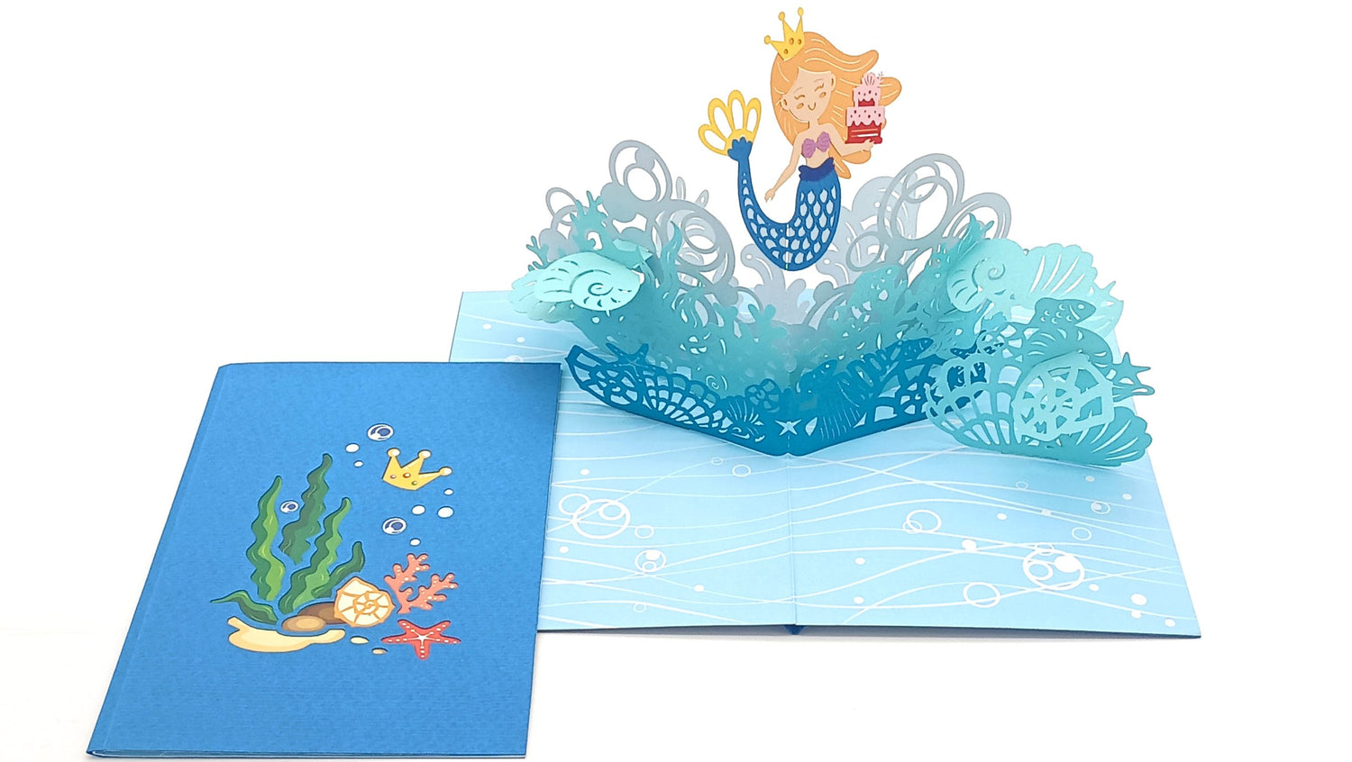 Tarjeta pop-up Kiriarte- La sirenita 🧜‍♀️