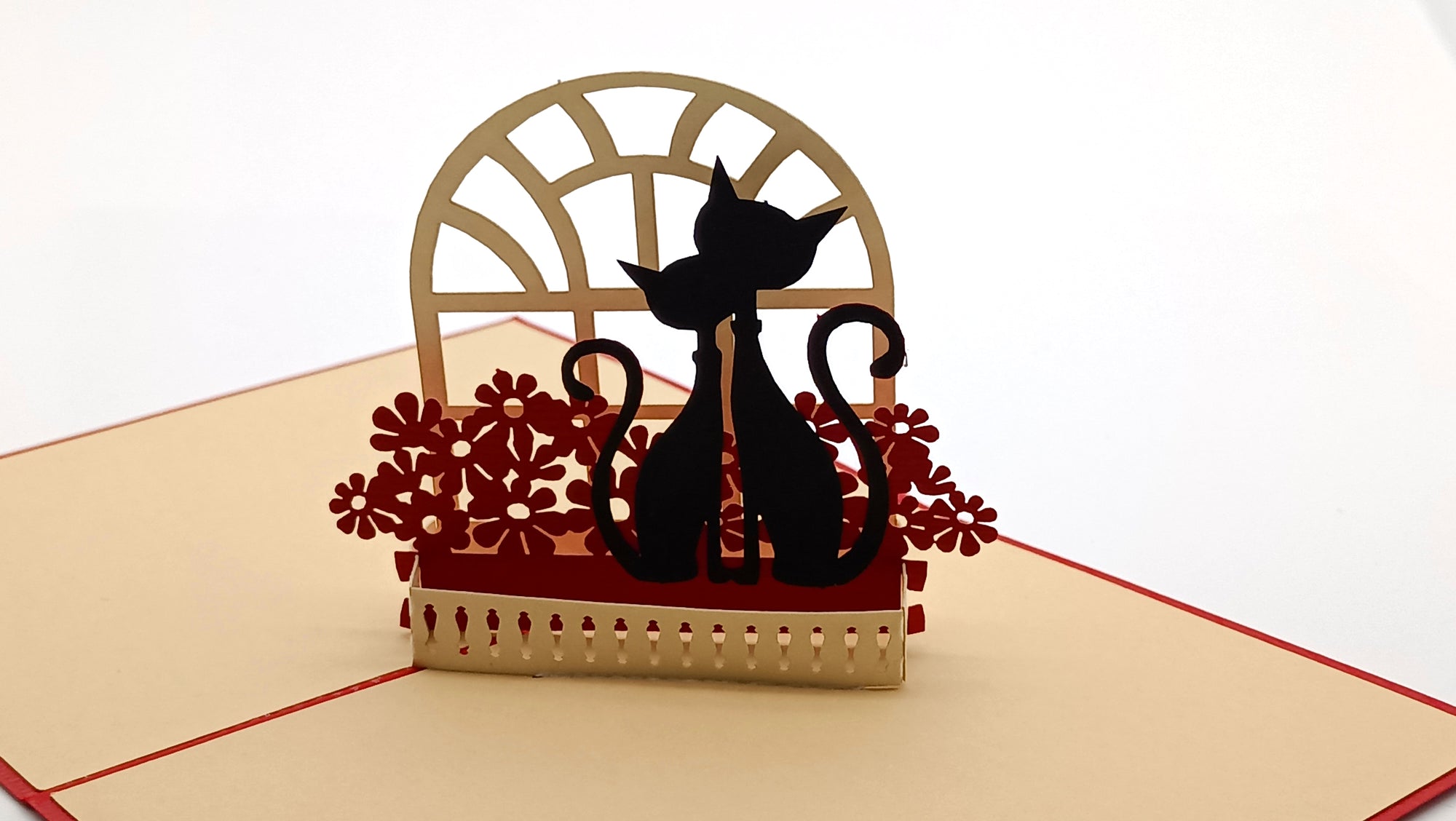 Tarjeta pop-up Kiriarte- Black Cats 🐈‍⬛🐈‍⬛