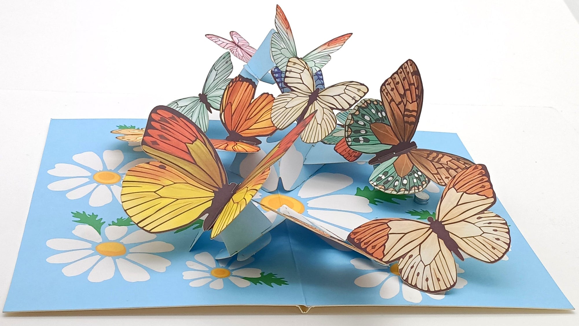 Tarjeta pop-up Kiriarte- Vuelo de mariposas 🦋