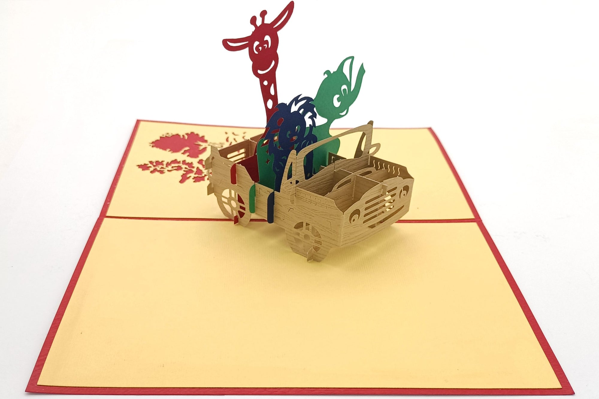 Tarjeta pop-up Kiriarte- Safari Animal 🦒🦏