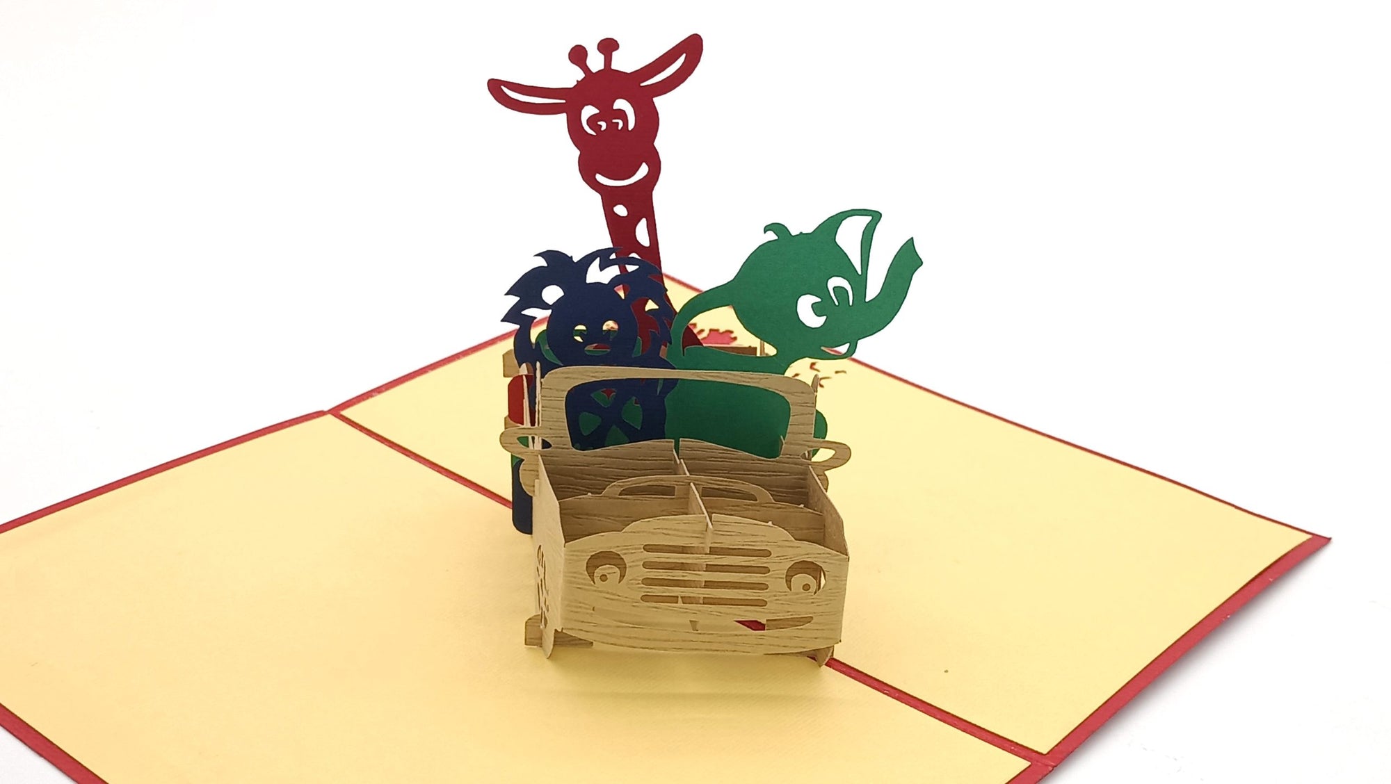 Tarjeta pop-up Kiriarte- Safari Animal 🦒🦏