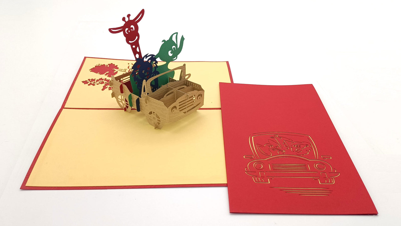 Tarjeta pop-up Kiriarte- Safari Animal 🦒🦏