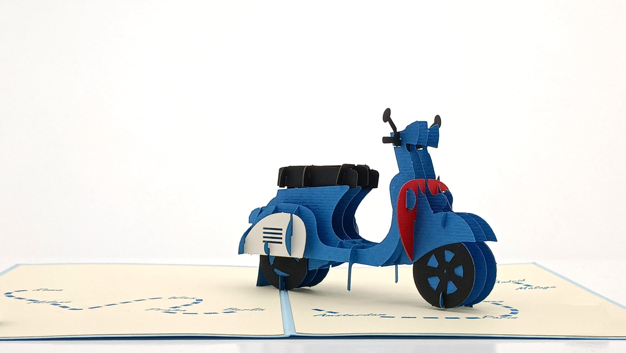 Tarjeta pop-up Kiriarte- Vespa 🛵