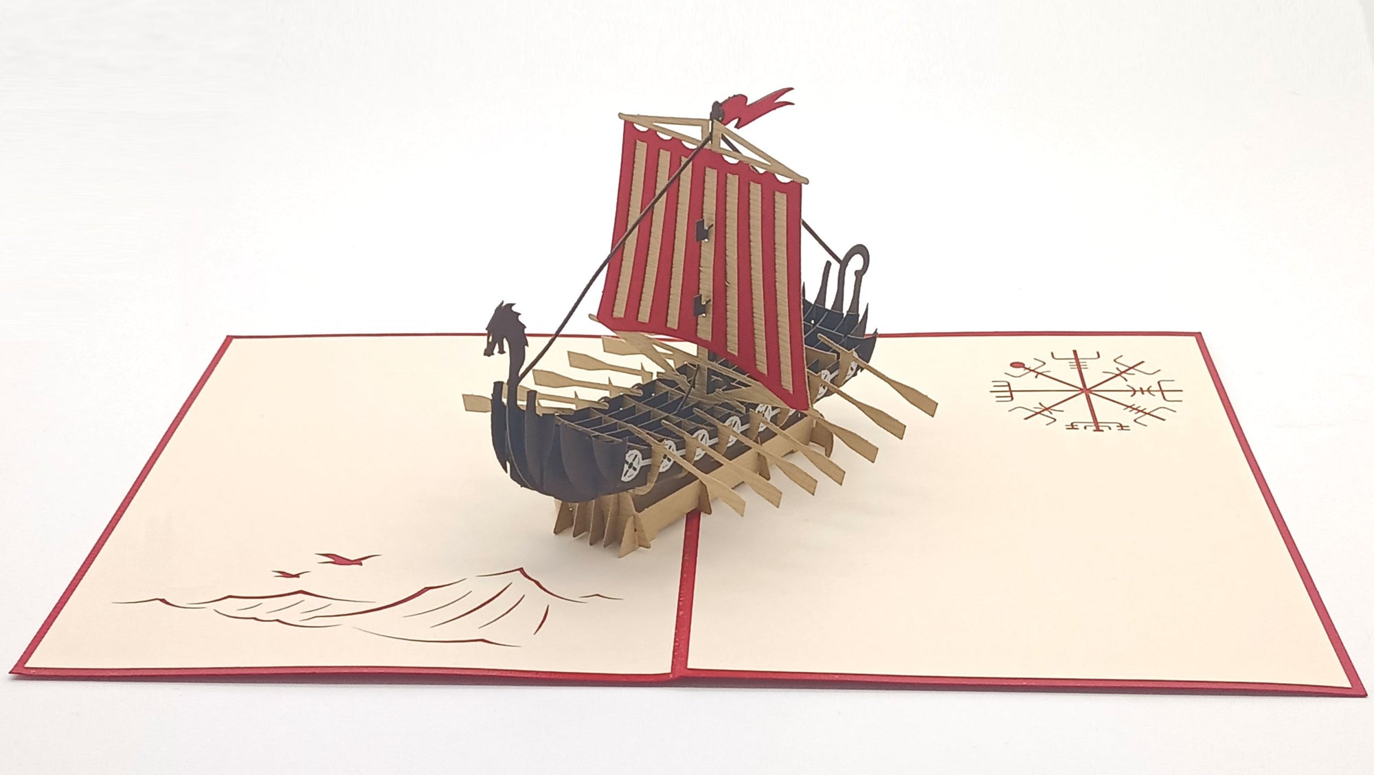 Tarjeta pop-up Kiriarte- Drakkar ⚔️