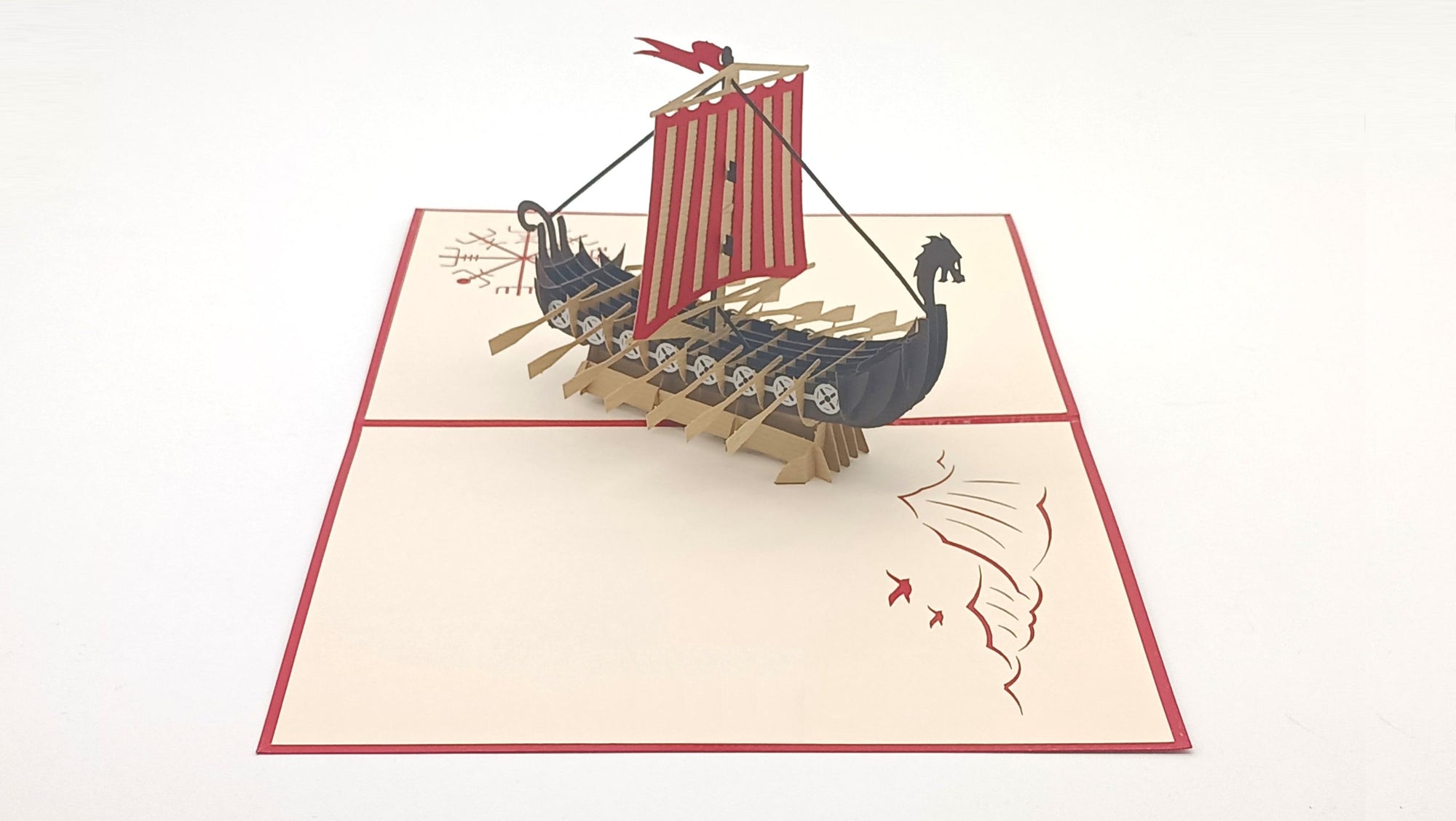 Tarjeta pop-up Kiriarte- Drakkar ⚔️