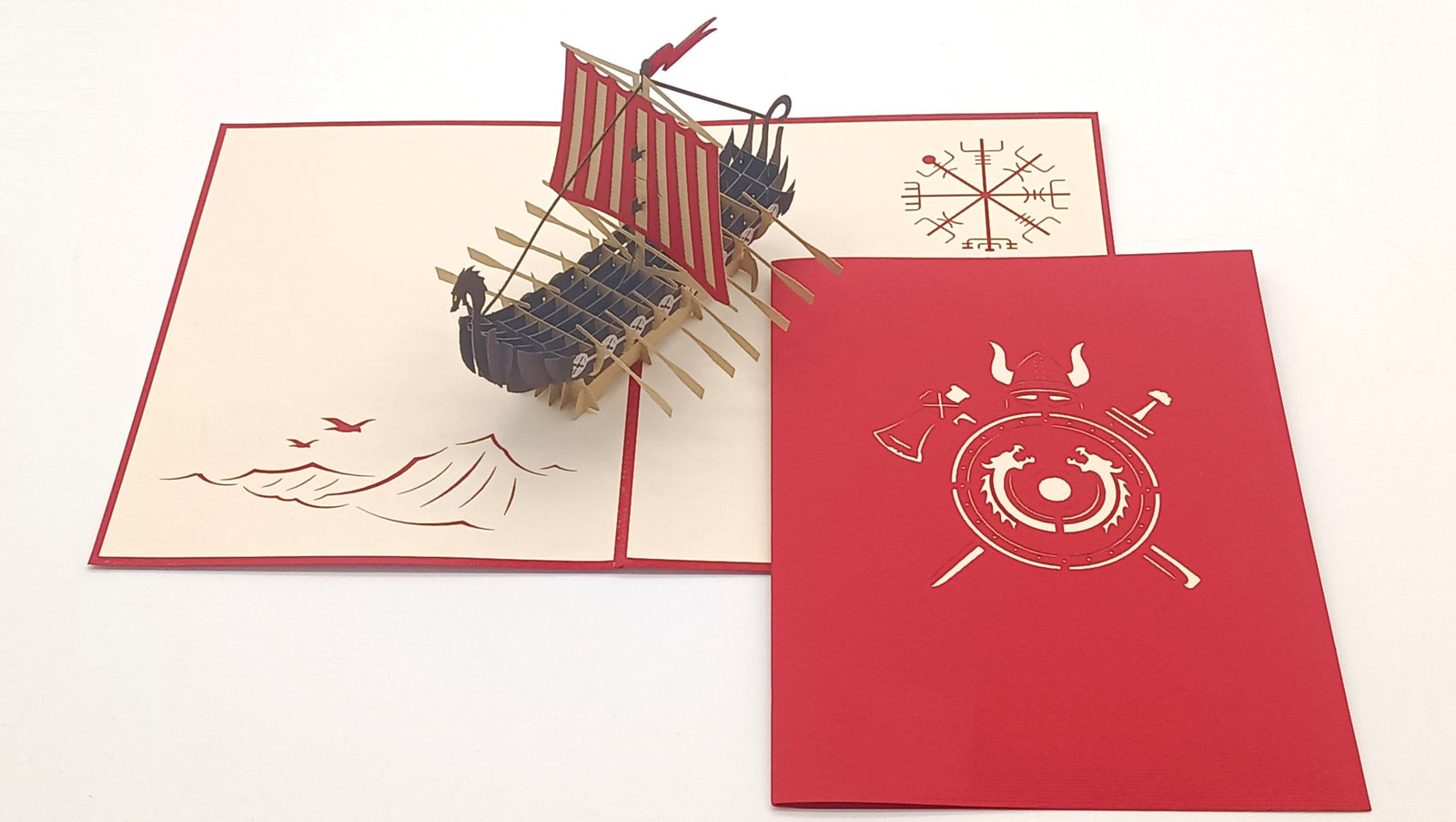 Tarjeta pop-up Kiriarte- Drakkar ⚔️