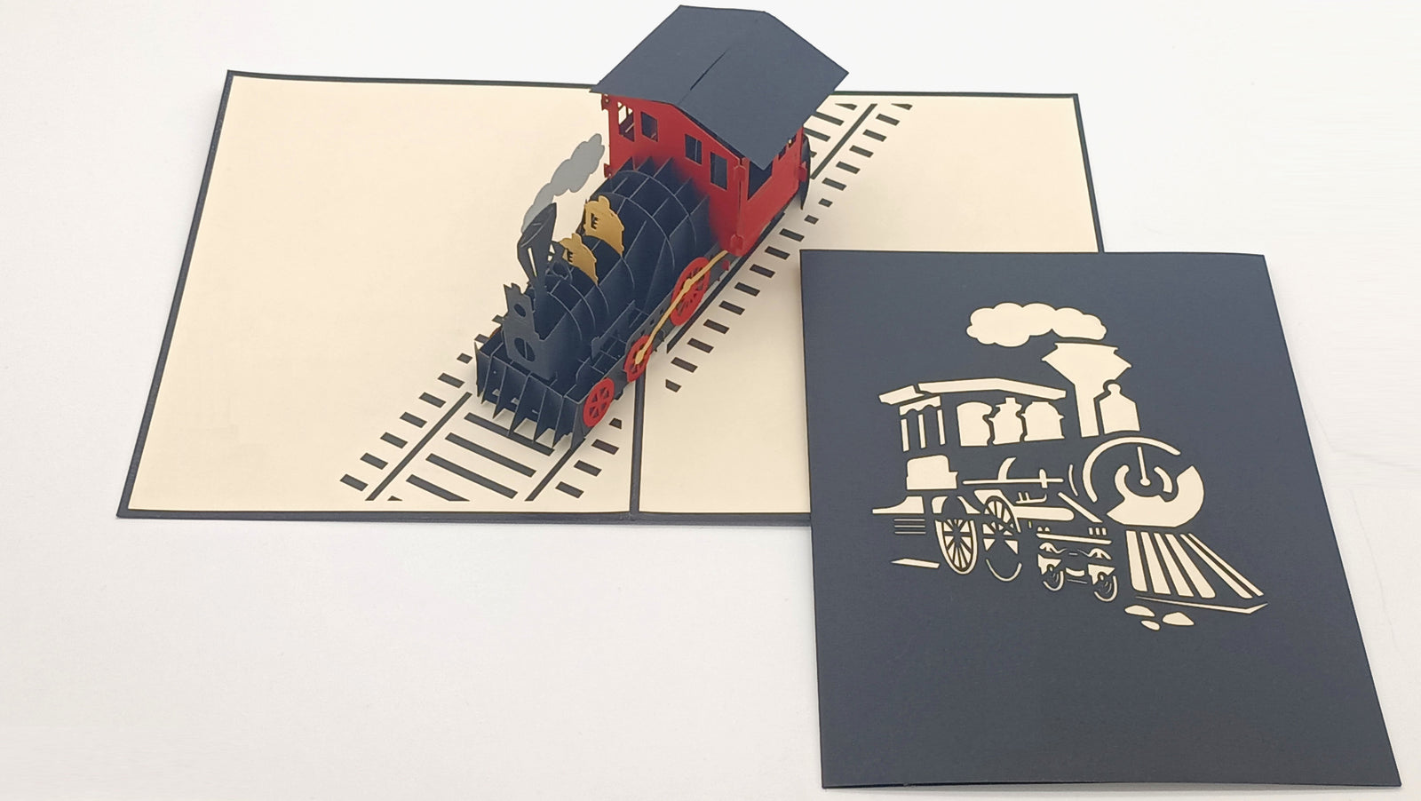 Tarjeta pop-up Kiriarte- Tren 🚂