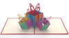 Tarjeta pop-up Kiriarte- 3 cajas de regalo 🎁🎁🎁