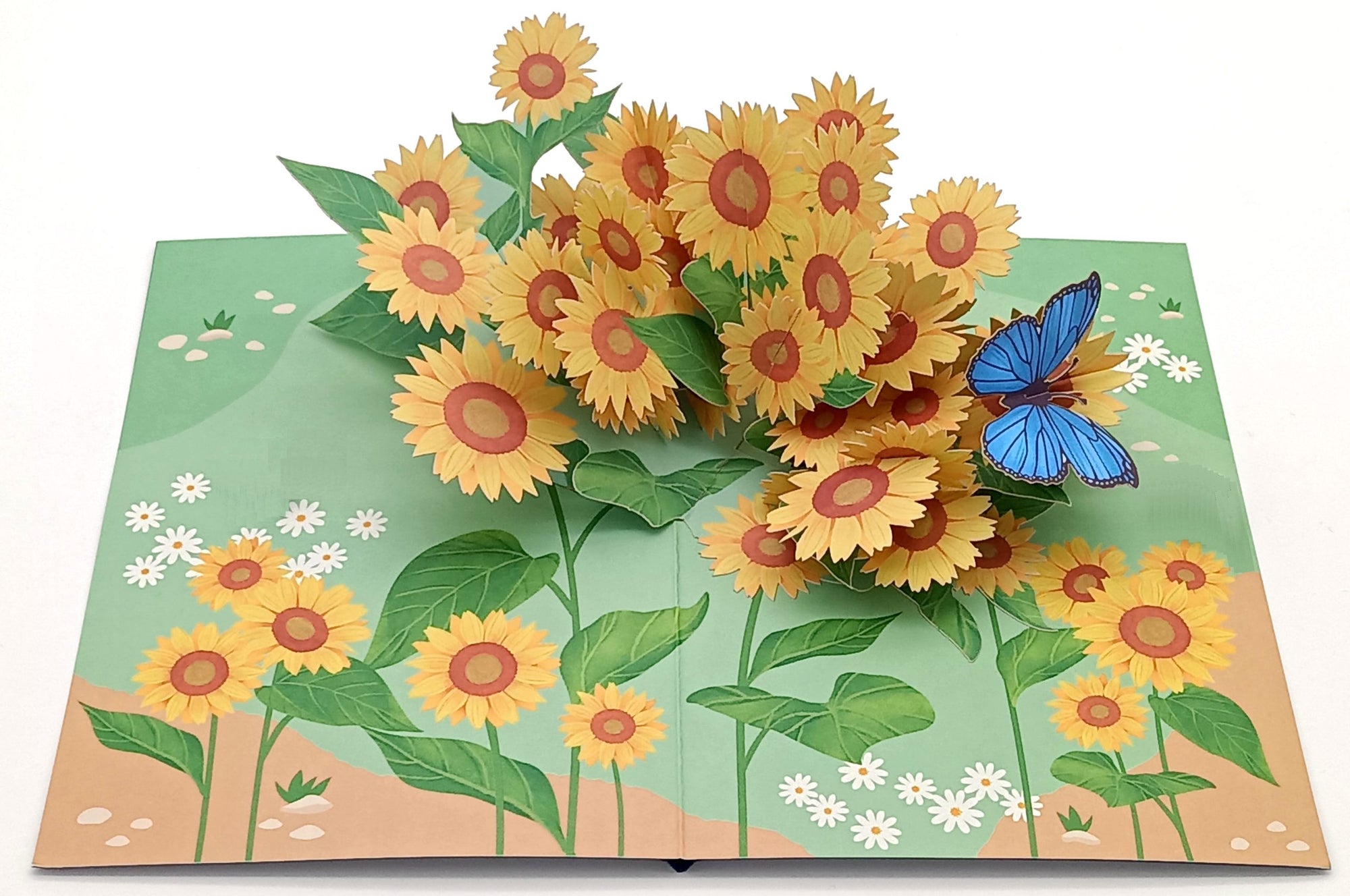 Tarjeta pop-up Kiriarte- Campo de girasoles 🌻🌻