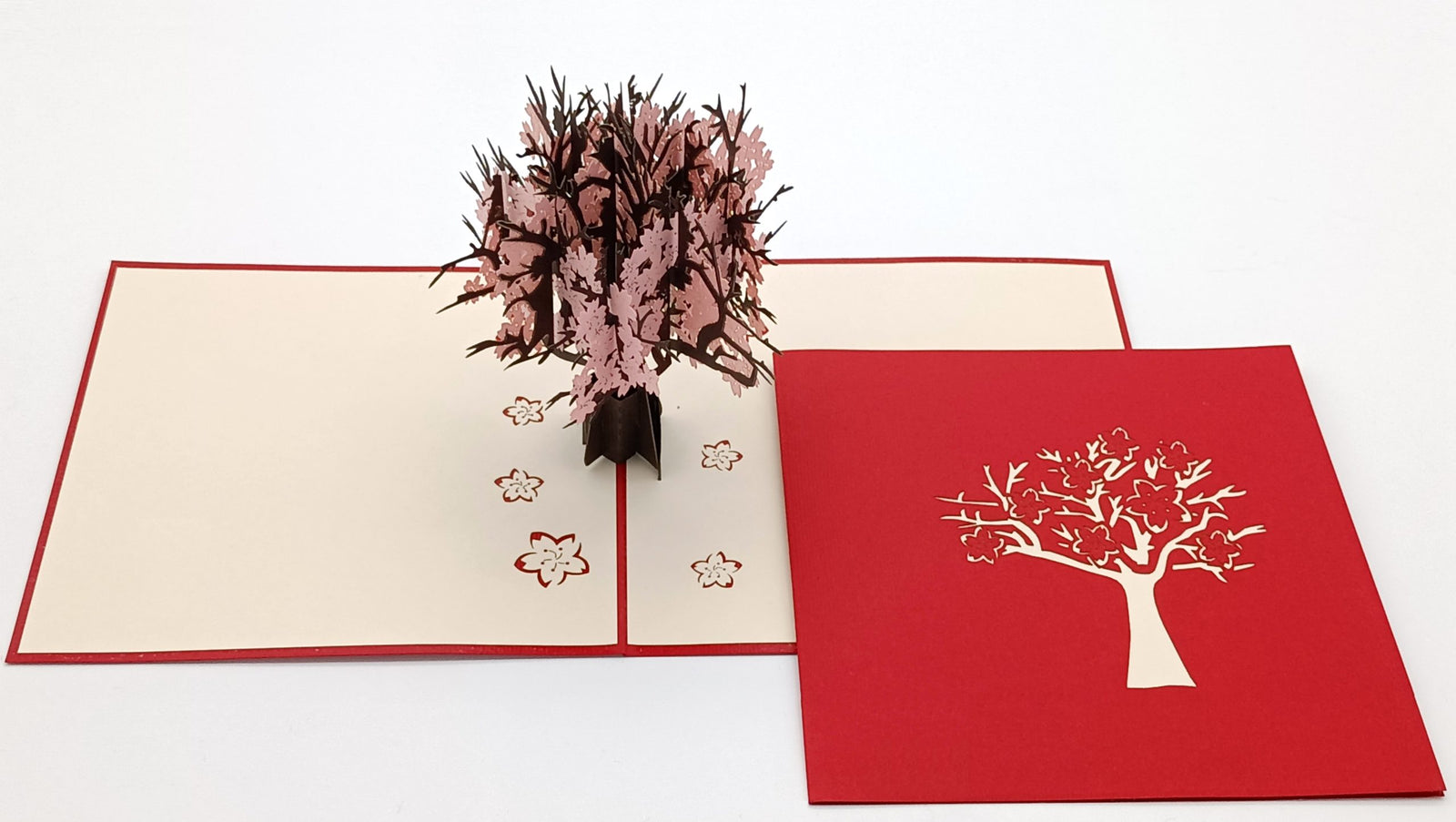 Tarjeta pop-up Kiriarte- Árbol Primaveral 🌳🌸