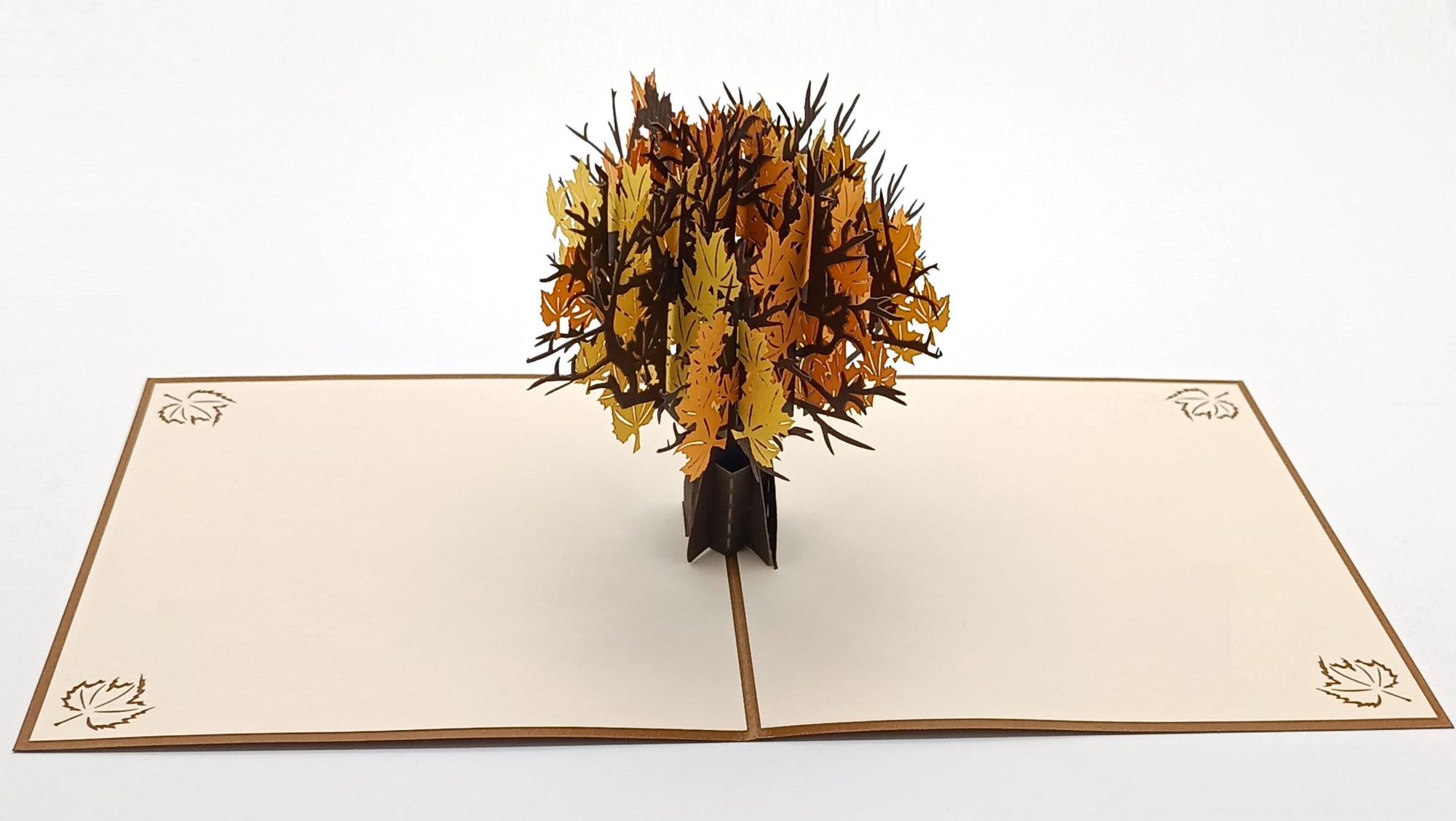 Tarjeta pop-up Kiriarte- Árbol otoñal 🍁🍂