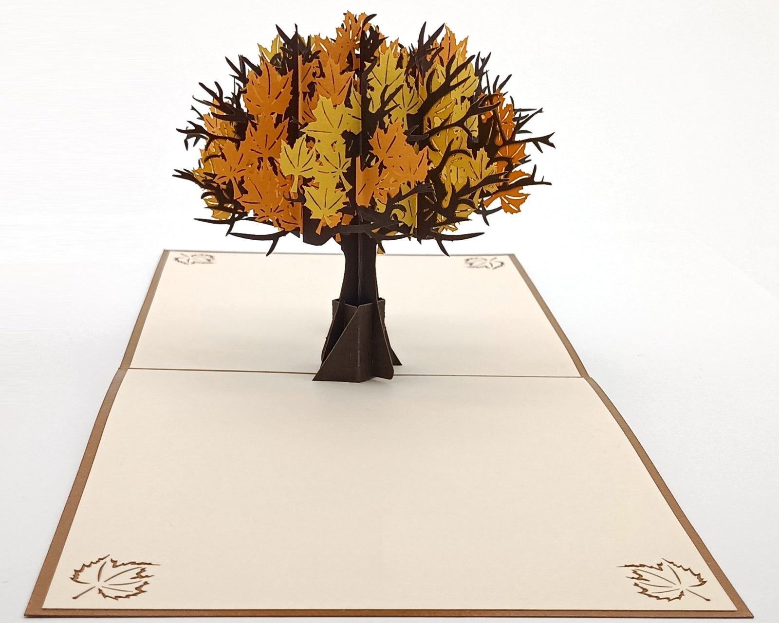 Tarjeta pop-up Kiriarte- Árbol otoñal 🍁🍂