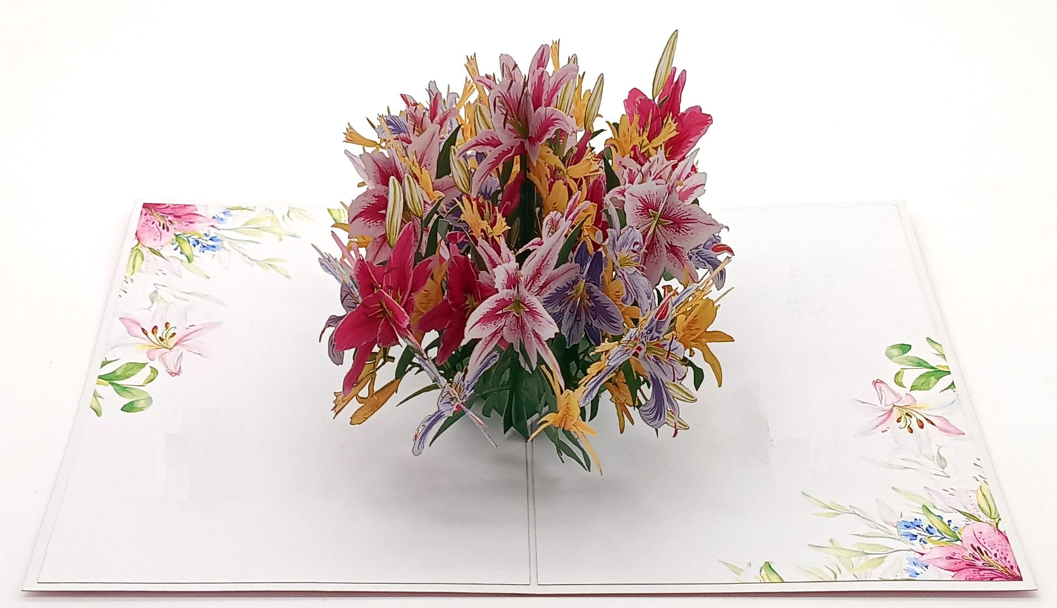 Tarjeta pop-up Kiriarte- Lirios 🌷