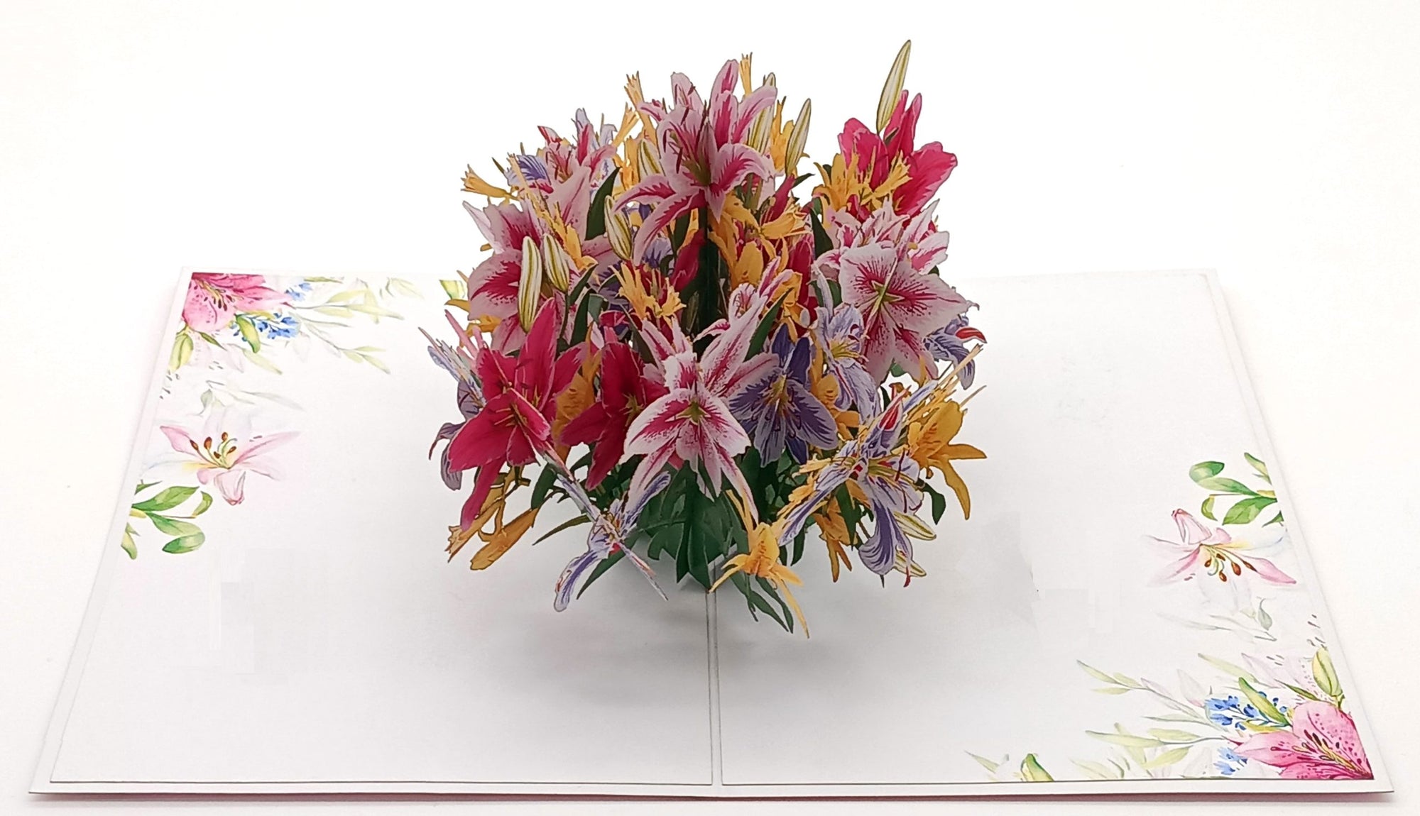 Tarjeta pop-up Kiriarte- Lirios 🌷