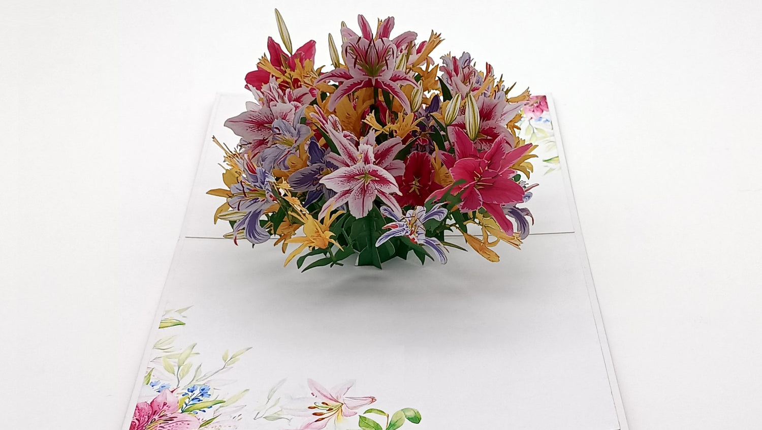 Tarjeta pop-up Kiriarte- Lirios 🌷