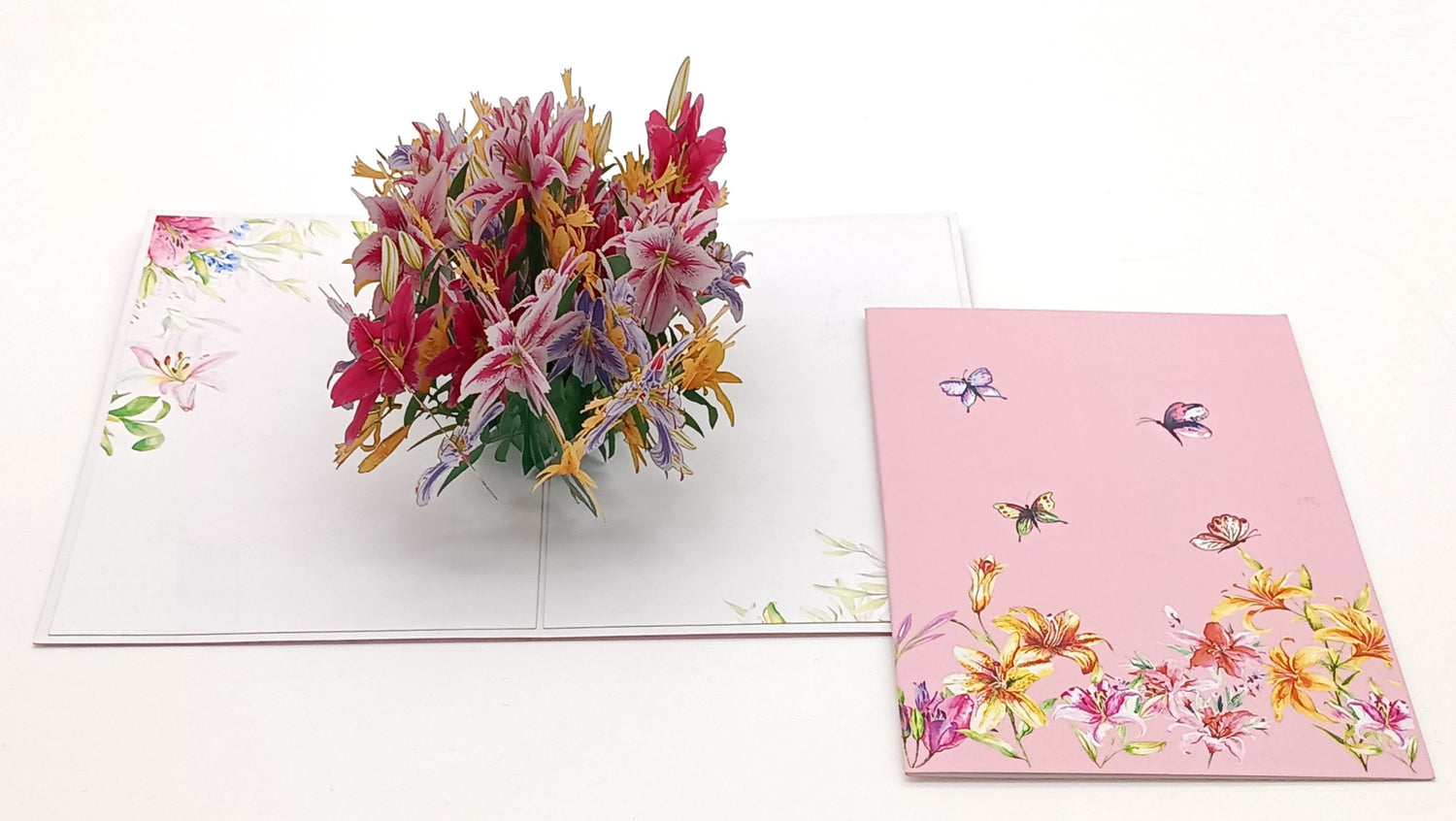 Tarjeta pop-up Kiriarte- Lirios 🌷