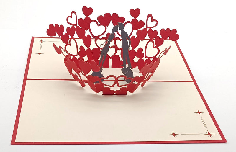 Tarjeta pop-up Kiriarte- El beso ♥️😘