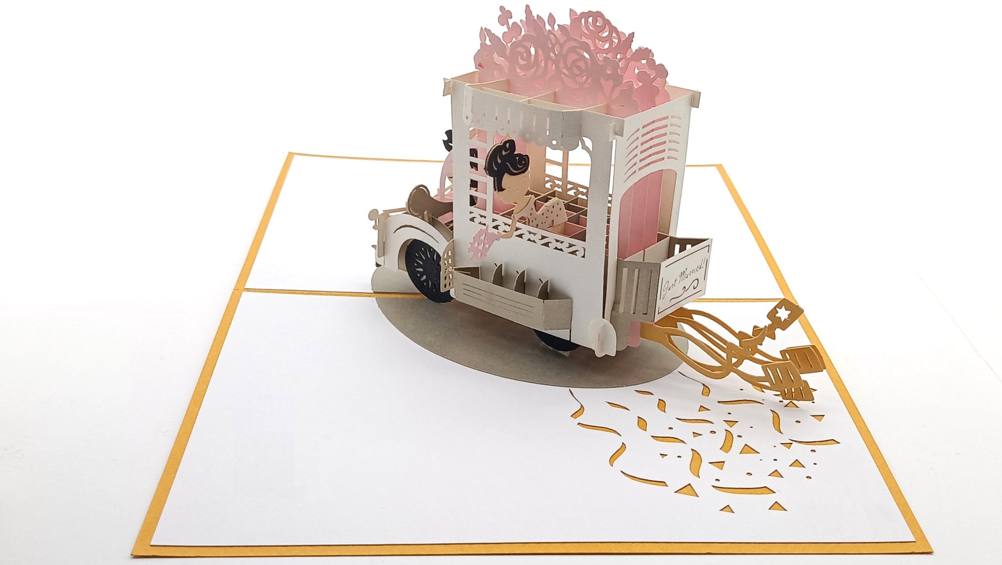 Tarjeta pop-up Kiriarte- Recien Casados 💐🕍