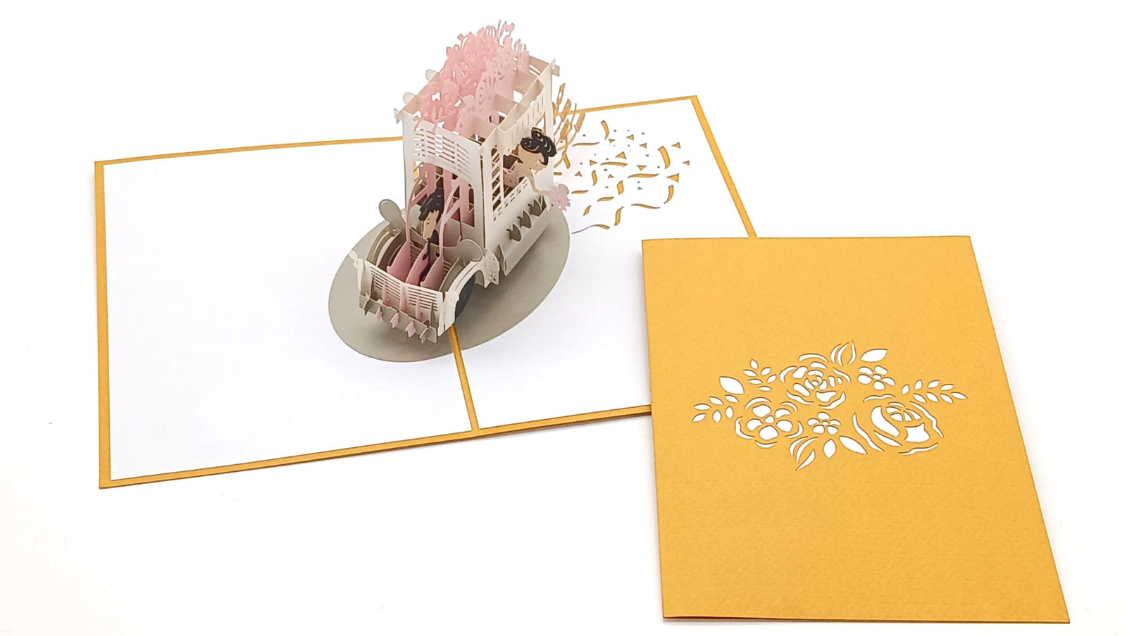 Tarjeta pop-up Kiriarte- Recien Casados 💐🕍