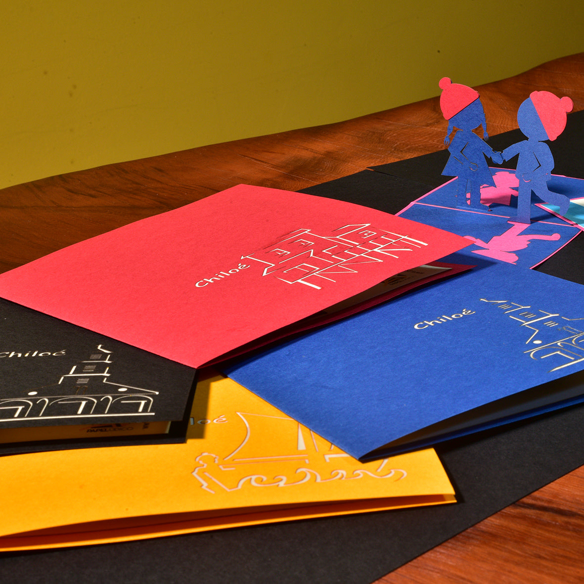 Tarjeta Pop up Papeludico - Iglesia Caguach ⛪️