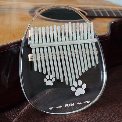 Kalimba Acrílica transparente Paws Liuhui