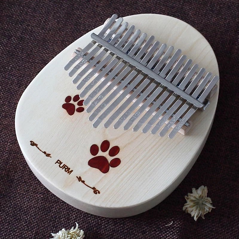 Kalimba Ovalada Madera Abeto Paws Liuhui