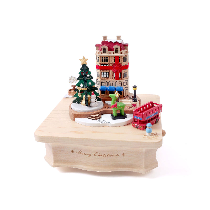 Cajita Musical Wooderfullife - CHRISTMAS CITY (La ciudad de la Navidad)🎄🌃