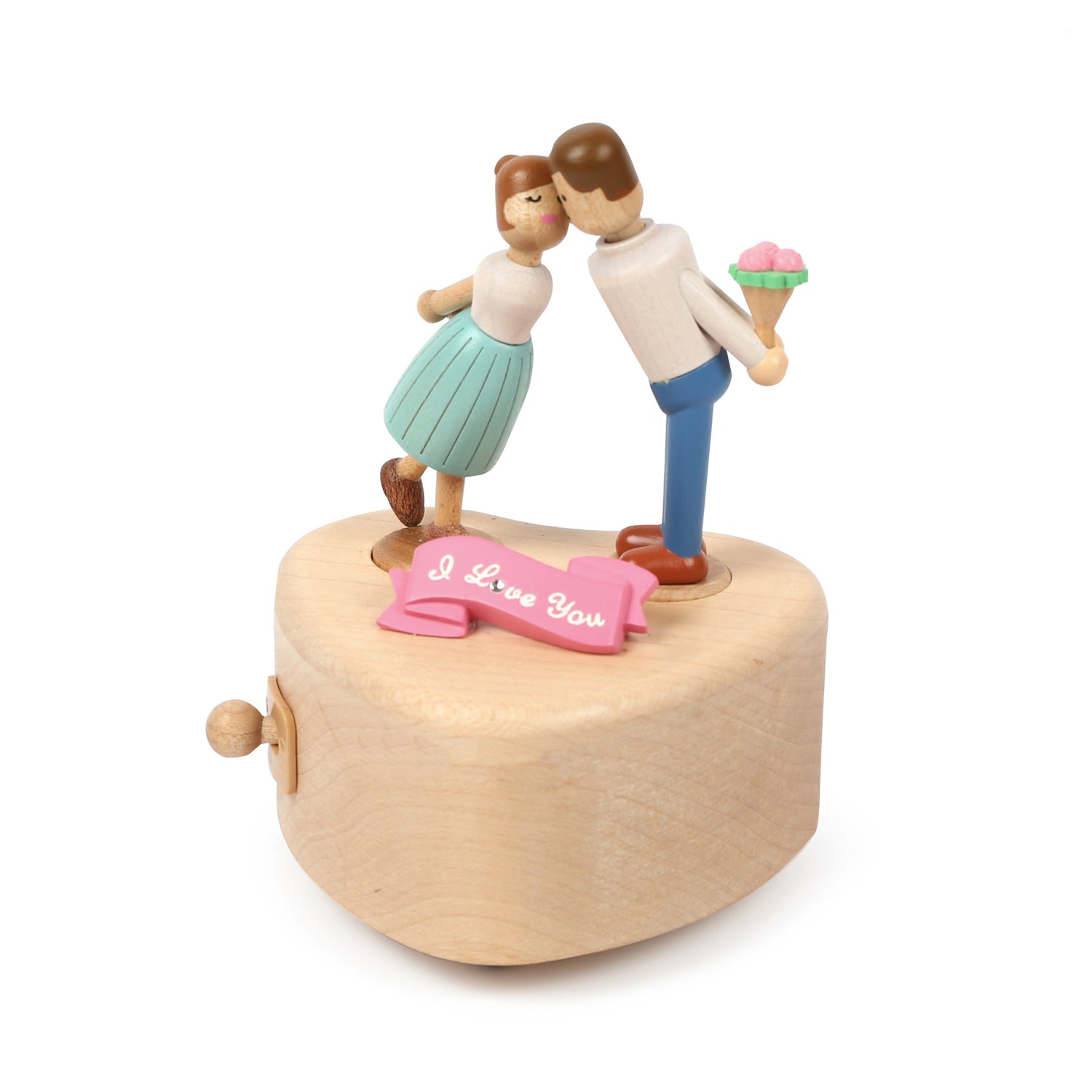 Cajita Musical Wooderful life- Small couple kiss (El beso)