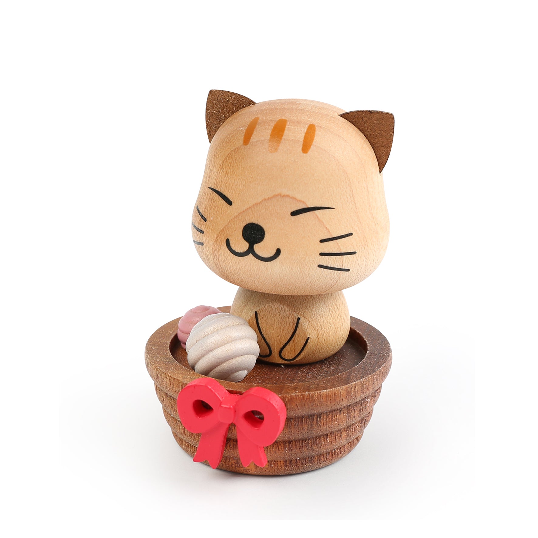DECO Wooderful life– Bobbler Cat Spring Decorations