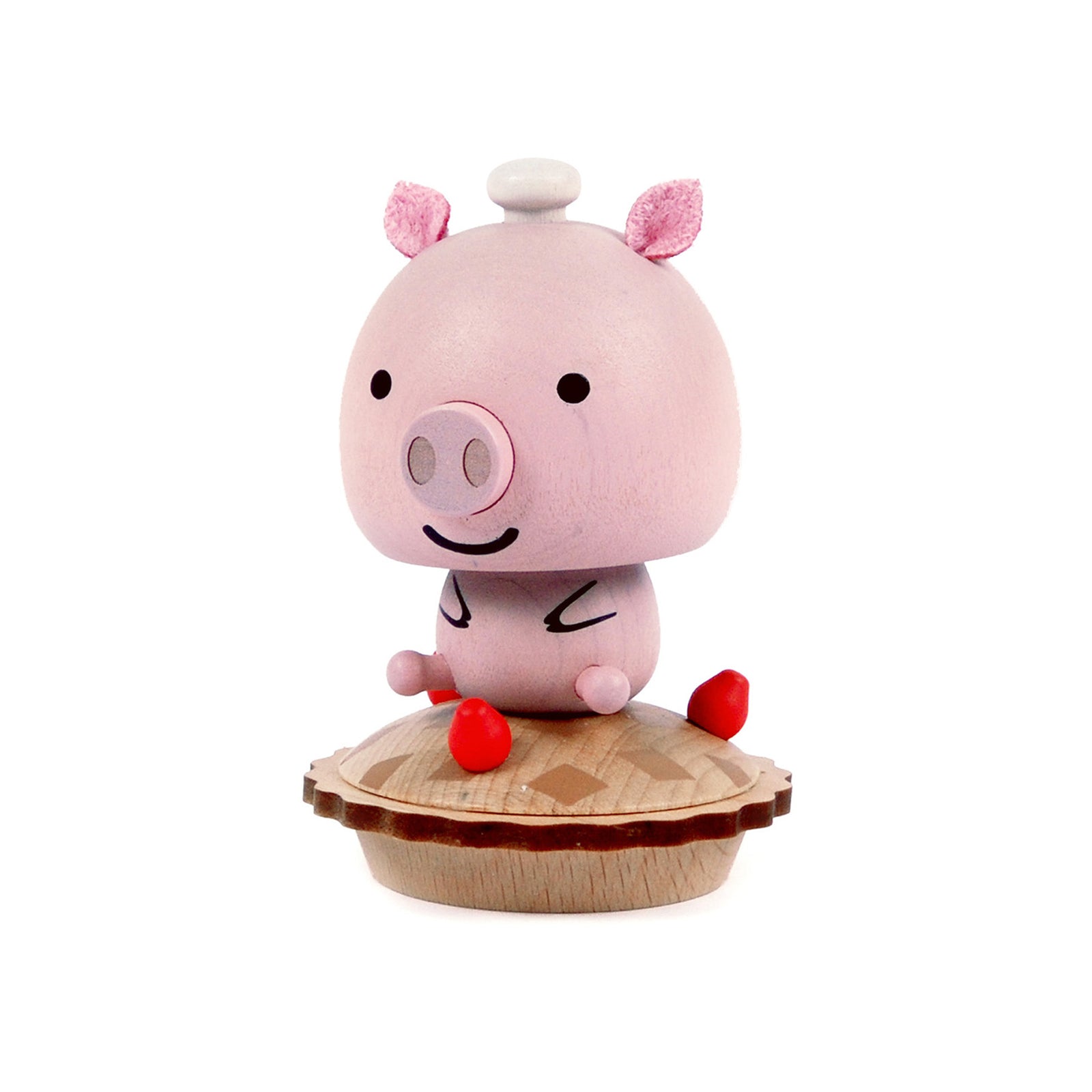 DECO Wooderful life– Bobbler Pig Spring Decorations (Cerdito cabezón)