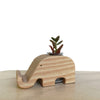 DECO Wooderful Life - Mini Macetero Portacelular Elefante Pequeño