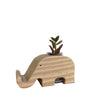 DECO Wooderful Life - Mini Macetero Portacelular Elefante Pequeño