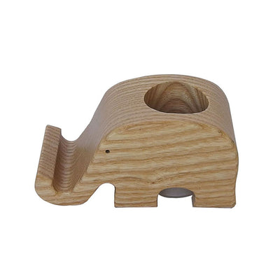 DECO Wooderful Life - Mini Macetero Portacelular Elefante Pequeño