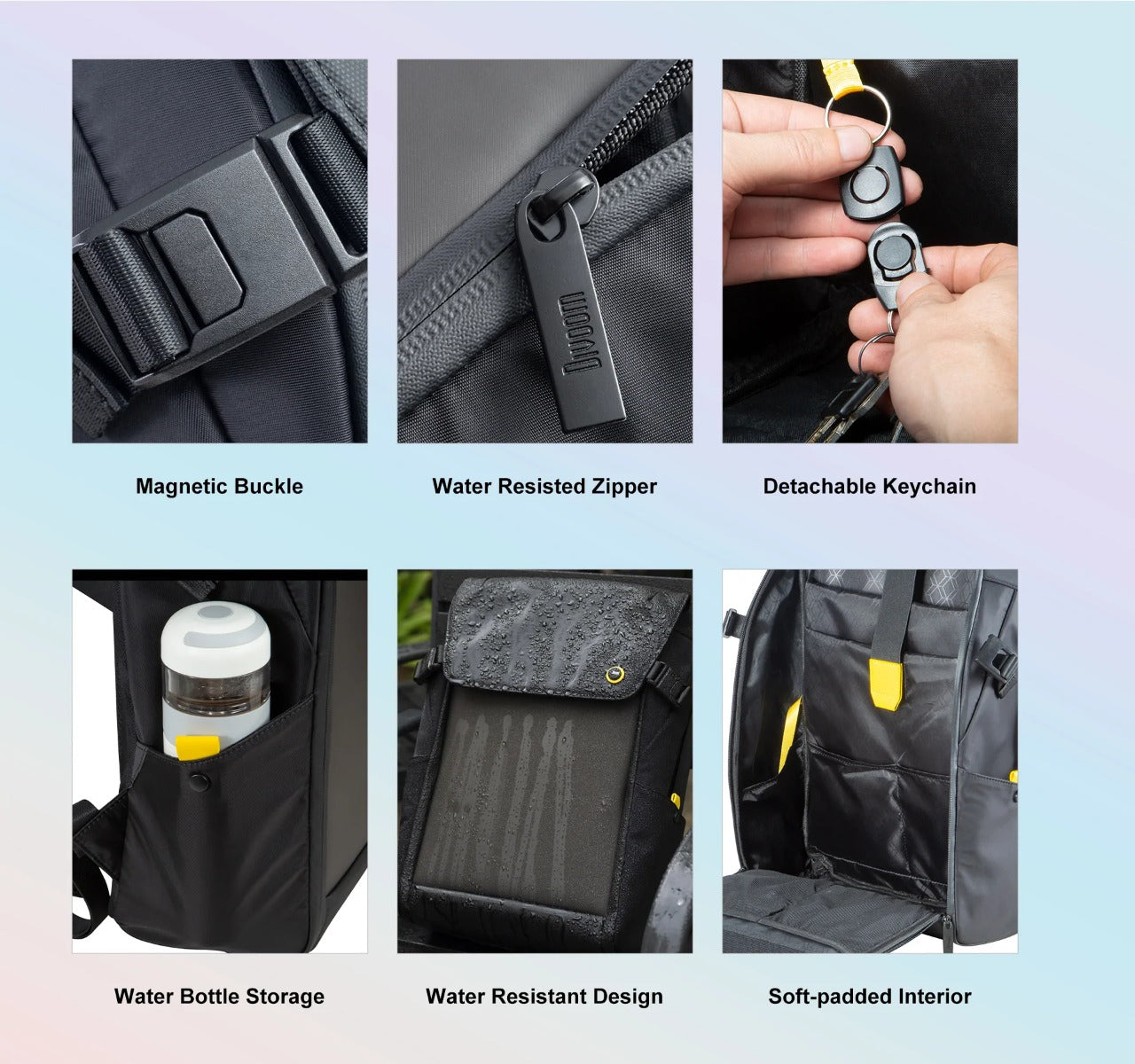 Divoom Pixoo Backpack M - Mochila M con pantalla Pixel Art