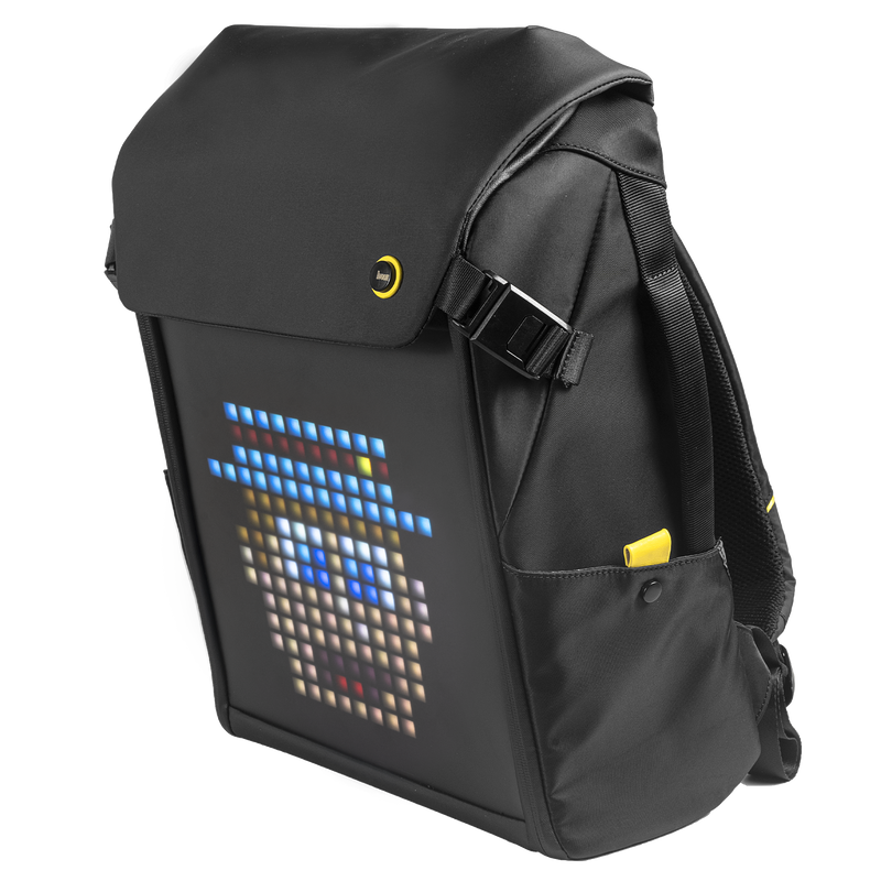 Divoom Pixoo Backpack M con control remoto- Mochila M pantalla Pixel Art y control remoto