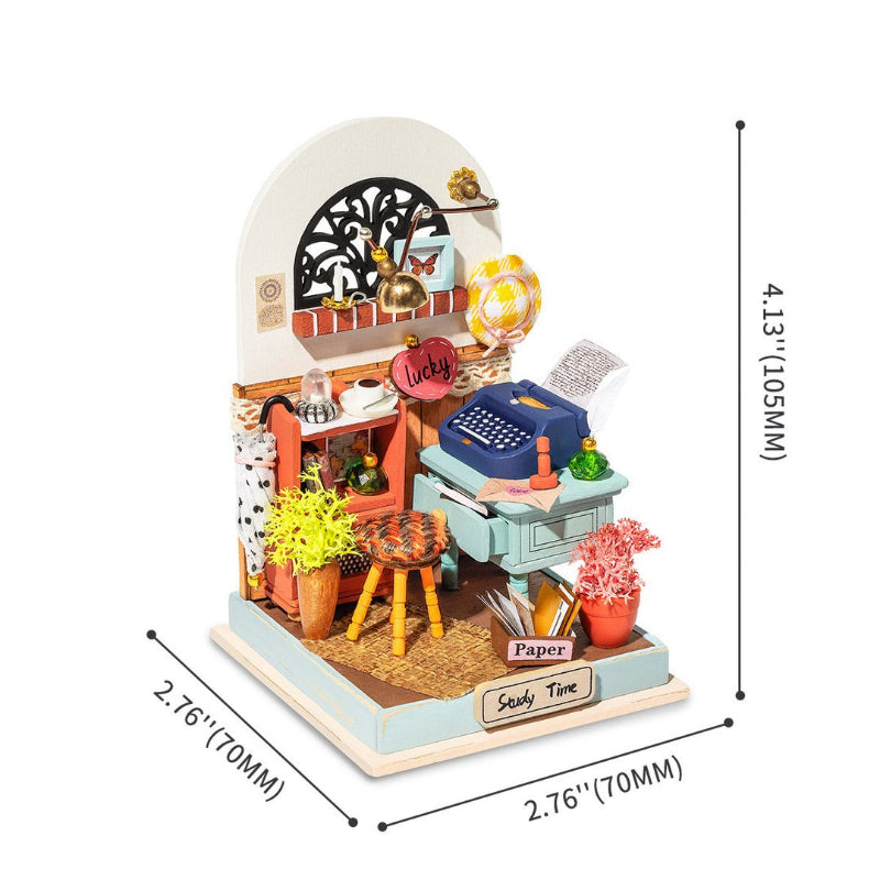 Puzzle 3D Robotime casita miniatura - Record Mood (Study)