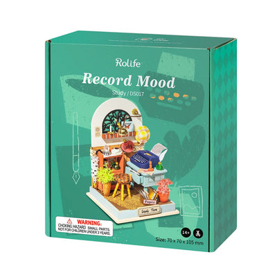 Puzzle 3D Robotime casita miniatura - Record Mood (Study)
