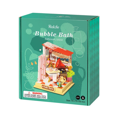 Puzzle 3D Robotime casita miniatura - Bubble Bath